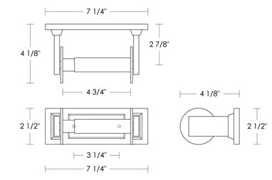 Metropolitan Toilet Paper Holder